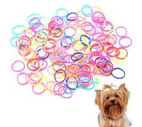 Cyrank 1000Pcs Dog Stretchy Rubber Bands, Coloful Puppy Elastics Ties Pony Tail Holders Hair Accessories Mini Elastic Hair Rings Bands for Cats, Dogs, Pets Grooming, No Damage Hair