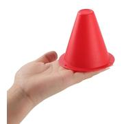 Cyrank 3 Inch Soccer Cones, 10PCS Sport Training Marker Cone Bight Color Plastic Traffic Cones for Football Basketball Practice Drills(red)