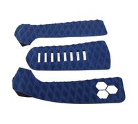 Cyrank 3 Pieces Surfboard Traction Pad, EVA Surfboard Front Traction Pad Non Slip Deck Surf Deck Anti Slip, Strong Grip, Cut to Fit Fo Longboard, Skimboards & Fish Boards (Blue)