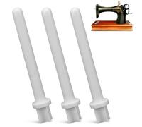Cyrank 3PCS Spool Pin for Sewing Machines, Spool Pin Replacement White Plastic Spool Pin Universal Sewing Machine Spool Pins Auxiliary Spool Pin Fit for Most Sewing Machines