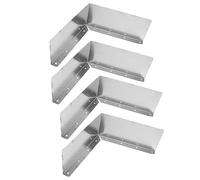 Cyrank 4PCS Rain Diverter for Roof, Aluminium Rainwater Valley Gutter Splash Guard Straight, Mini Gutters for Sheds Gazebo Guards Rainhandler