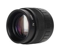 Cyrank 50mm F1.4 Manual Focus Prime Lens F1.4 C 2/3inch Large Aperture Fixed Focus Lens for Industrial Video Microscope Cameras