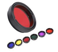 Cyrank 6 PCS 1.25inch Colorful Telescope Filter Kit, Telescope Eyepiece Filter Kit Telescope Moon Filter with Storage Box Nebula Filter Essential for Astronomical Observations