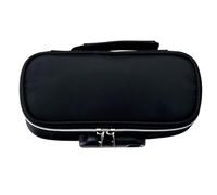Cyrank Big Capacity Pencil Case, Portable Canvas Stationery Organizer Pencil Pouch with Compartments Multiple Pockets Pen Pouch for School Teens Adults (Black)