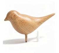 Cyrank Bird Shaped Coat Hooks, Wall Mounted Coat Hooks Single Coat Hanger for Wall Decorative Art Decor Hat Towel Bag Hanger Entryway Resins Bird Shape for Home, Bedroom (Wood Grain)