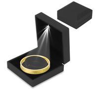 Cyrank Bracelet Box with LED Light, Luxury LED Light Bracelet Gift Box Velvet Jewelry Bangle Box Light up Necklace Box Wedding Jewelry Display Case for Engagement, Birthday and Anniversary