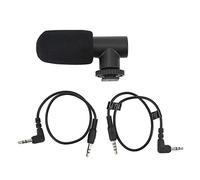 Cyrank Camera Microphone, Camera Microphone for Filming Video Microphone 3.5mm Jack Noise Canceling Universal Mobile Phone Mic for Interviews Video Recordings