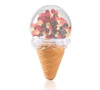 Cyrank Candy Boxes Party Favors 8pcs, Ice Cream Shaped Plastic Candy Boxes Candy Box for Favours Sweets(Yellow)