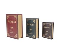 Cyrank Decorative Book Boxes Wooden Antique Book Decorations Vintage Book Storage Box, Faux Book Boxes Empty Book Box Book Shaped Box Decorative Boxes, Vintage Book Storage Box(green)