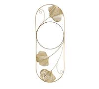 Cyrank Decorative Leaf Mirror Artistic Modern Mirror Leaves,Metal Leaf Wall Mirror,Resistant Artistic Modern Decorative Mirror for Bedroom Living Room Office