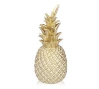 Cyrank Decorative Pineapple Ornament,Pineapple Fruit Ornament Artificial Fruit Sculpture Figurine,Resin Artificial Pineapple Fruit Figurine Table Decoration Gift for Home Decor,7.9×3.3inch