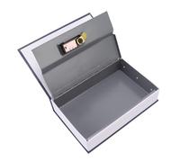 Cyrank Diversion Book Safe, Portable Hollowed Out Book with Hidden Secret Compartment Safe Box Book Safe with Combination Lock Hiding Box(Blue)