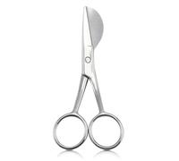 Cyrank Duckbill Napping Shears, Carpet Scissors Duck Bill Knife Edge Applique Scissor Duckbill Shears for Embroidery Fabric Thread Knitting Sewing Arts Craft 4.7inch (Silver)