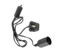 Cyrank E27 Socket Reptile Lamp Socket, Terrarium Tortoise Heat Lamp Holder Reptile Heat Light Fixture Holder with Adjustable Switch for Pet Habitat Heat Light Bulb - UK Plug 220V