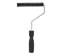 Cyrank Fiberglass Roller Tools,Bubble Paddle Tool,Fiberglass Laminating Roller Portable Tub Roller Tool Bristle Resin Laminating Bubble Roller for Window Bathtub Door(A03)