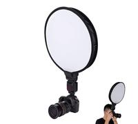 Cyrank Flash Diffuser, 40cm Round Mini Portable Softbox Universal Speedlite Softbox Diffuser for Speedlight Camera Cap Photography Camera Accessories