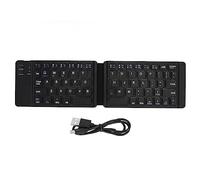 Cyrank Foldable Bluetooth Keyboard Slim Pocket Size Portable Wireless Keyboard Travel Keyboard Small Computer Keyboard for Win7 8 Tablet Notebook Mobile Phone(Black)