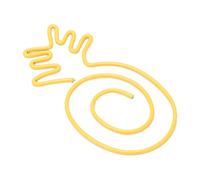 Cyrank Fruit Paper Clips, 100pcs Yellow Pineapple Design Paper Clips Bookmarks Cute Paper Clips Small Paperclips for Office School Paper Files Organizing