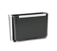 Cyrank Hanging Folding Mini Trash Can for Kitchen Cabinet Door, Sink Trash Catcher, Small Collapsible Garbage Bin Under Sink, Mini Foldable Waste Bin, Hanging Trash Can for Kitchen(gray)