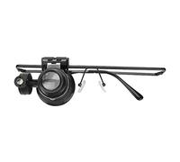 Cyrank Headband Magnifier Glasses with LED Lights, 20X Head Mounted Jewelry Magnifying Glass Single Lens Eye Glasses for Jewellers Watchmakers