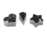 Cyrank Leather Cutting Dies 9pcs, Heart Waterdrop and Star Shape Punching Tool Leather Craft DIY Teardrop Cutting Mold for Leather Crafts