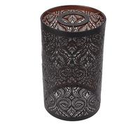 Cyrank Metal Lamp Shades Vintage Lampshade, Black Lampshades, Drum Lampshades Hollow Carved Lampshade Floor Lamp Shade Replacement Decorative Lampshades Medium for E27 E26 Lamp Bulbs