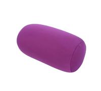 Cyrank Microbead Roll Pillow, Mini Pillow Sleeping Neck Support Flexible Body Bean Round Cervical Roll Cylinder Bolster for Home Travel Sleep(Purple)