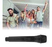 Cyrank Microphone Prop, Plastic Speech Microphone Karaoke Dance Shows Prop Simulate Speech Music Party Favors for Karaoke Party (Black)