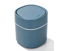 Cyrank Mini Bin,Desktop Trash Can,Swing Bin Waste Recycle Dustbins,Mini Desktop Trash Can with Press Type Lid,Removable Portable Trash Can Table Top Rubbish Bin for Home Office