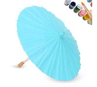 Cyrank Mini Paper Umbrella, 30cm Oiled Paper Umbrella DIY Paper Umbrella Craft Umbrella DIY Blank Paper Umbrella Decorative Oil Paper Parasol Cocktail Umbrellas Mini Umbrellas for Decoration