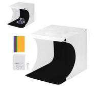 Cyrank Mini Photo Studio Light Box, Portable Folding Photography Light Tent Kit with 6 Kinds Color Backgrounds for Small Size Products Display(6 Color)