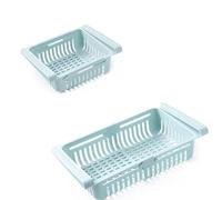 Cyrank Multifunction Fridge Drawer Organizer, Retractable Drawer Refrigerator Storage Box Unique Design Pull out Bins Fridge Shelf Holder Storage Box for Home(#1)