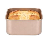 Cyrank Nonstick Square Baking Pan, 6.7-9.3in Square Cake Pan Carbon Steel Cake Baking Sheet Deeps Dishs Oven Baking Molds for Cake Bread Barbecue(L)