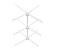 Cyrank Pasta Drying Rack, Food Grade Plastic Fondant Sugar Flower Drying Rack Flower Drying Rack Collapsible Noodle Drying Rack with 4 Arm Handles