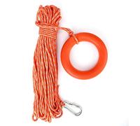 Cyrank Pool Life Saver Ring with Rope, 30M Floating Rope Anchor Mooring Rope Water Floating Lifesaving Rope Throwing Rope Lifeguard Lifeline