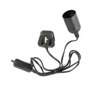 Cyrank Reptile Heat Lamp Bulb Holder, Reptile Heat Lampshade for E27 Lamp Holder Deep Dome Clamp Lamp with Adjustable Switch for Pet Habitat Heat Light Bulb - UK Plug 220V