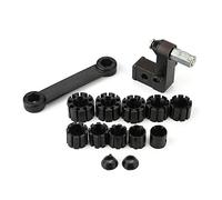 Cyrank Ring Setting Tool, Jewelry Ring Processing Tool Setter Clamp Channel Diamond Stone Setting Tool Kit Coin Ring Tools for Gold Jewelry Ring Processing Fixing, Setting Stones, Beading