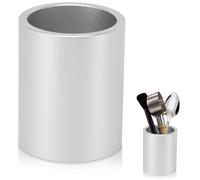 Cyrank Spoon Holder for Coffee Bar, Coffee Spoon Holder Cup Kitchen Stir Stick Organizer Cup Versatile Utensil Jar for Straws, Teaspoons, Drink Stirrers, Small Spoon (White)
