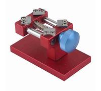 Cyrank Watch Bezel Opener, Adjustable Back Case Opener Watch Bezel Removal Repair Tool Workbench Back Case Tool for Repair Machine (Red)
