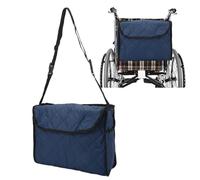 Cyrank Wheelchair Bag, Wheelchair Backpack Bag, Wheelchair Hanging Storage Bag Wheelchair Pouch To Hang on Back, Wheelchair Organizer Storage Bag (navy blue)