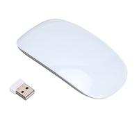 Cyrank Wireless Mouse, Laptop Mouse Ultra Thin 2.4G Silent Mouse Button Touch Scrolling Energy Conservation Design Wireless Computer Mouse, White