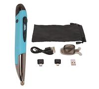 Cyrank Wireless Optical Pocket Pen Mouse, Bluetooth Mouse Rechargeable Pocket Pen Mouse Adjustable Handwriting Mice Mini Pen Mouse for PC Laptop(Blue)