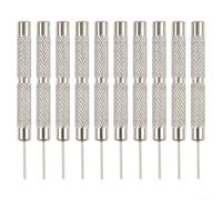 CYRENT 10Pcs Watch Pin Punch Set 0.7-1.0mm Iron(0.9mm)