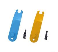 CYRENT 2 Pcs Car Door Alignment Adjustment Tool, Heavy Duty Carbon Steel Body Shop Tools, Automotive Hinge Repair Kit for Sedan Pickup Truck Yellow Blue