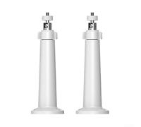 CYRENT 2pcs Adjustable ABS Solar Panel Camera Bracket With Wall Mount For Outdoor Use, Supports Multiple Solar Camera Models With Flexible Angle Positioning(White)