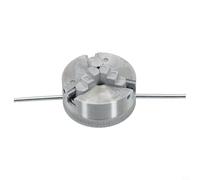 CYRENT 3-Jaw Manual Lathe Chuck Z011 Zinc Alloy Self-Centering for Woodworking Lathe with Tools Accessories