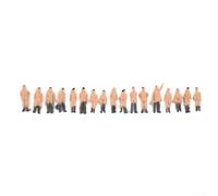 CYRENT 300pcs Train Accessories 1:87 HO Scale Painted Figures for Model Railways Diorama Layout Scenes