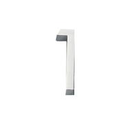 CYRENT 3D Front Door Numbers Chrome Polished - Waterproof House Mailbox Numbers Address Signage Self-Adhesive DIY Decor for Home Office Hotel Apartment Door Wall(1)