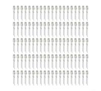 CYRENT 3mm Ultra-Bright LED Diodes 100pcs Mixed Colors Red Blue Green White Yellow, Transparent Lens 2 Pin DC 2-3V, 10000-12000mcd for Model Making and Crafts(Green)