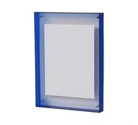 CYRENT Acrylic Photo Frame Transparent 16x21cm Modern Design Break Resistant Lightweight Wall or Desk Display Customizable for Bedroom Living Room Office Home Decor(Blue)
